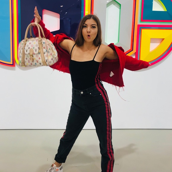 BDG black jeans with red detail on sides - Picture 8 of 9